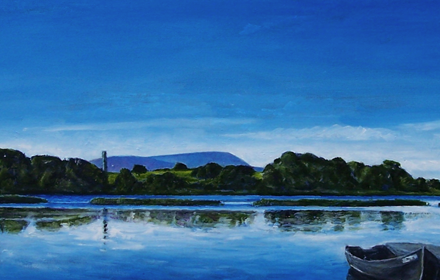 Holy Island, view from Knockaphort. County Clare.