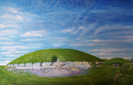 Knowth, East Entrance. Brú na Boinne. County Meath.