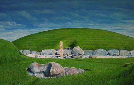 Knowth, West Entrance. Brú na Boinne. County Meath.