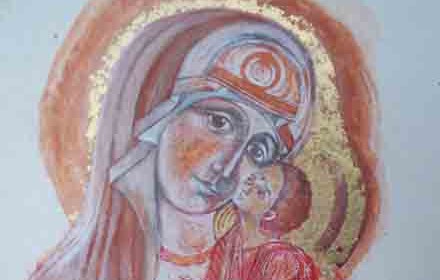 Mary and Jesus.