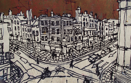 Cross Roads at Great Geogres Street. Dublin.